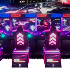 The NFS Heat Takedown Arcade multiple machine.