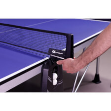 Adjusting net tension.