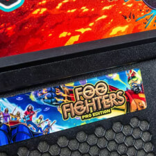 The Foo Fighters pinball machine Pro edition.