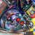 The Foo Fighters pinball machine playfield features.