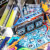 The Foo Fighters pinball machine playfield features.