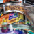 The Foo Fighters pinball machine playfield features.