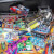 The Foo Fighters pinball machine playfield features.
