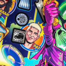 The Foo Fighters premium pinball playfield details.