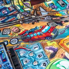 The Foo Fighters premium pinball playfield details.