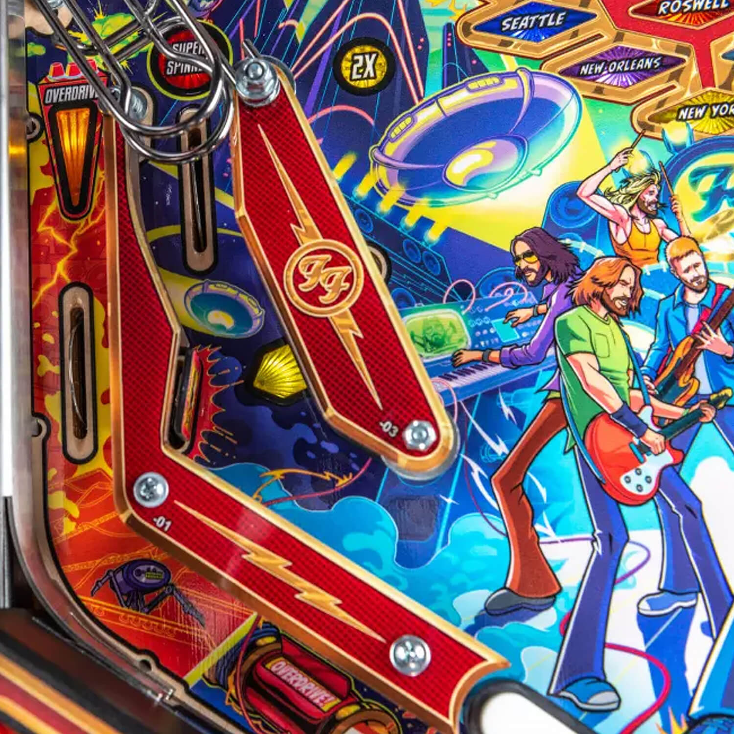 Stern Foo Fighters LE Pinball Machine Liberty Games