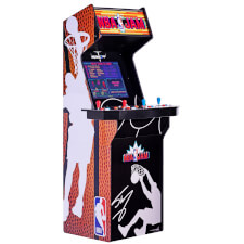 Arcade1Up NBA Jam Shaq Edition arcade machine.