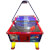 Reconditioned WIK Gold Commercial air hockey table in red.