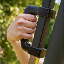 The adjustment handle.