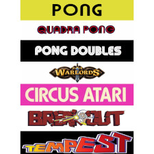 Arcade1Up Pong 4-Player Arcade Machine games.