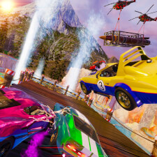 Fast & Furious Arcade Machine graphics.