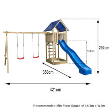 Dimensions of the Jonas Wooden Tower.