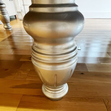 Fully refurbished snooker table foot.