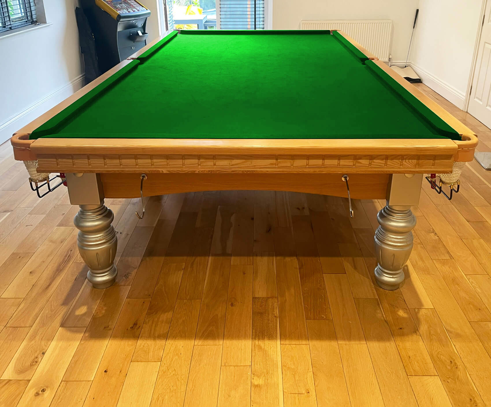 Refurbished 12ft Elite Turned Leg Slate Bed Snooker Table