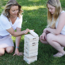 People playing Tower Game.