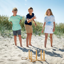 People playing Ring Toss Game.