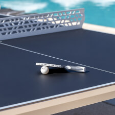 The Cornilleau Lifestyle Pool Table in White with White Metal Net.