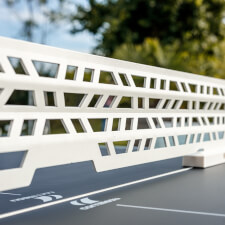The Cornilleau Lifestyle Outdoor Pool Table White Metal Net.