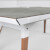 The Cornilleau Lifestyle Medium Pool Table in White/Light Stone.