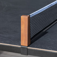 The Cornilleau Lifestyle Medium Pool Table in Black/Dark Stone with Fabric Net.