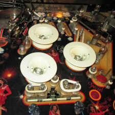 Refurbished Diamond Lady pinball machine lights.