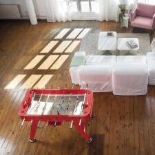 The RS2 red Football table.