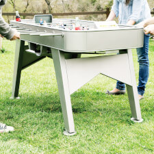 The R2 Football table in inox.