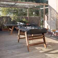 The RS3 wood football table in black.