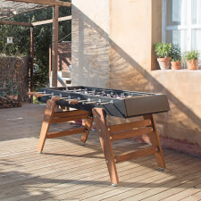 The RS3 wood football table in black.
