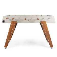 The RS3 wood football table in inox.