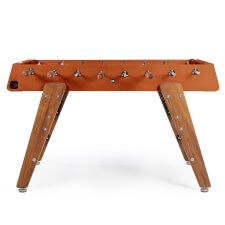 The RS3 wood football table in terracotta.