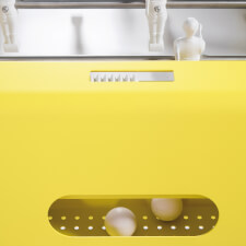 The RS4 Home football table ball exit.