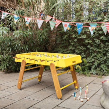 The RS4 Home yellow football table.