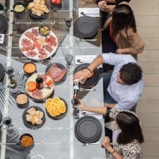 People Dining in RS Max Football Table.