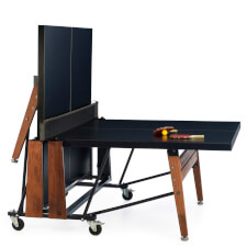 The RS Ping Pong Half Folded Table in Black.