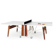The RS Ping Pong Folding Table in White.