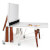 The RS Ping Pong Half Folded Table in White.