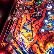 The Stern Venom Pro Pinball Machine Playfield Details.