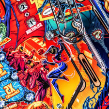 The Stern Venom Pro Pinball Machine Playfield Details.