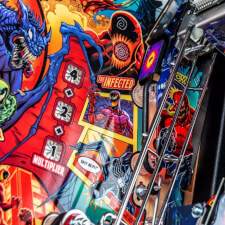 The Stern Venom Pro Pinball Machine Playfield Details.