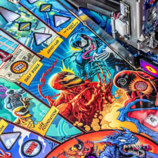 The Stern Venom Pro Pinball Machine Playfield Details.