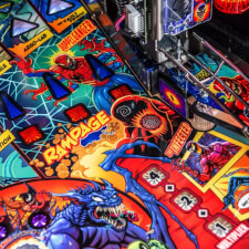 The Stern Venom Premium Pinball Playfield Details.