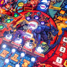 The Stern Venom LE Pinball Machine Playfield Details.