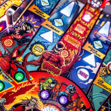 The Stern Venom LE Pinball Machine Playfield Details.