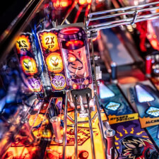 The Stern Venom LE Pinball Machine Playfield Details.