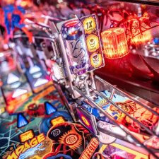 The Stern Venom LE Pinball Machine Playfield Details.