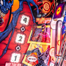 The Stern Venom LE Pinball Machine Playfield Details.