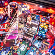 The Stern Venom LE Pinball Machine Playfield Details.