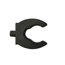 The rubberised cue clips used on the Professional rack.
