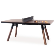 You and Me Tennis Table in Oak White.